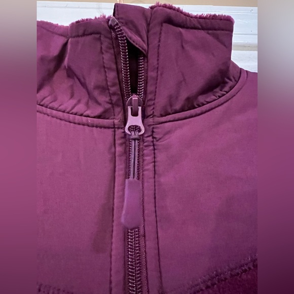 NWOT Athletic Works Fuzzy Warm Jacket Sweater Eggplant sz XL - Picture 4 of 5